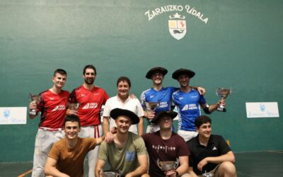 Aldabe-Azpiroz y Goikoetxea V-Martirena, campeones del Torneo de Zarautz