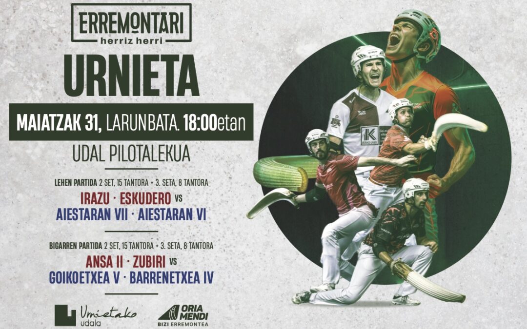 Cambio de fecha en el festival de Urnieta: se jugará el sábado y no el domingo